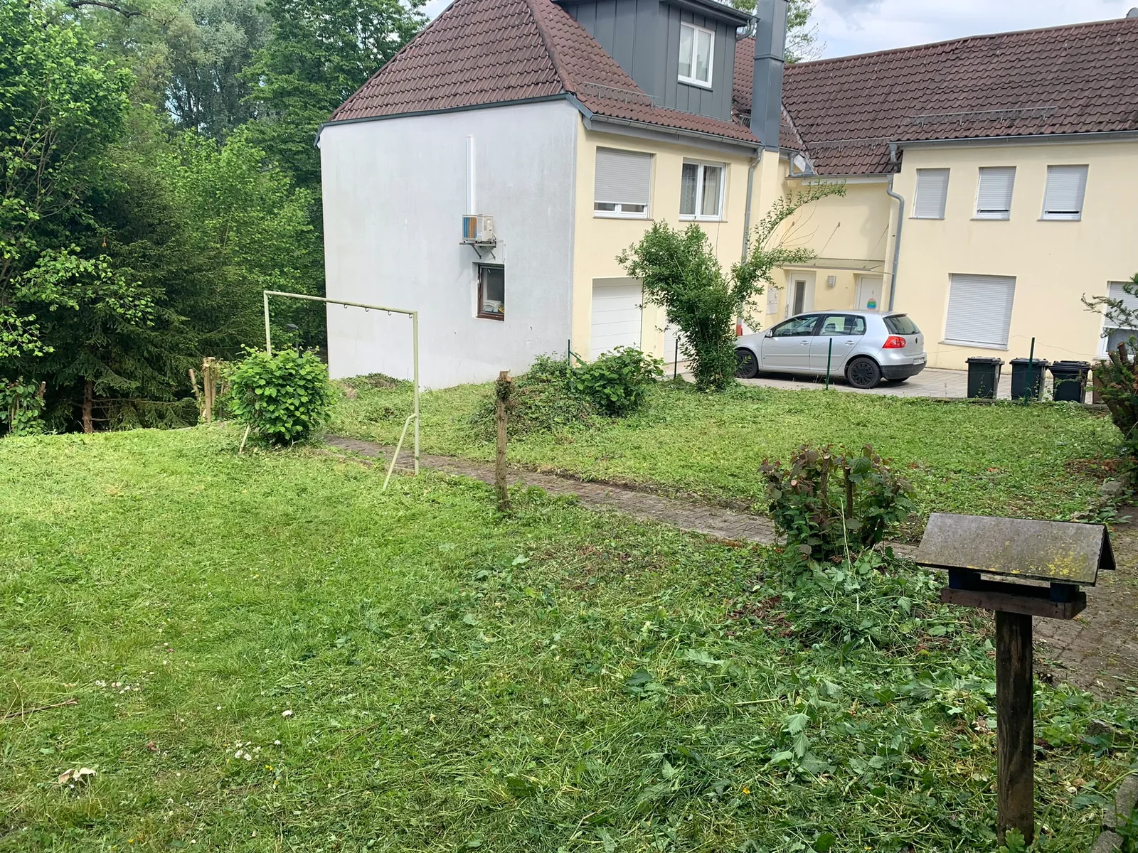 The same garden after the growth was cut back